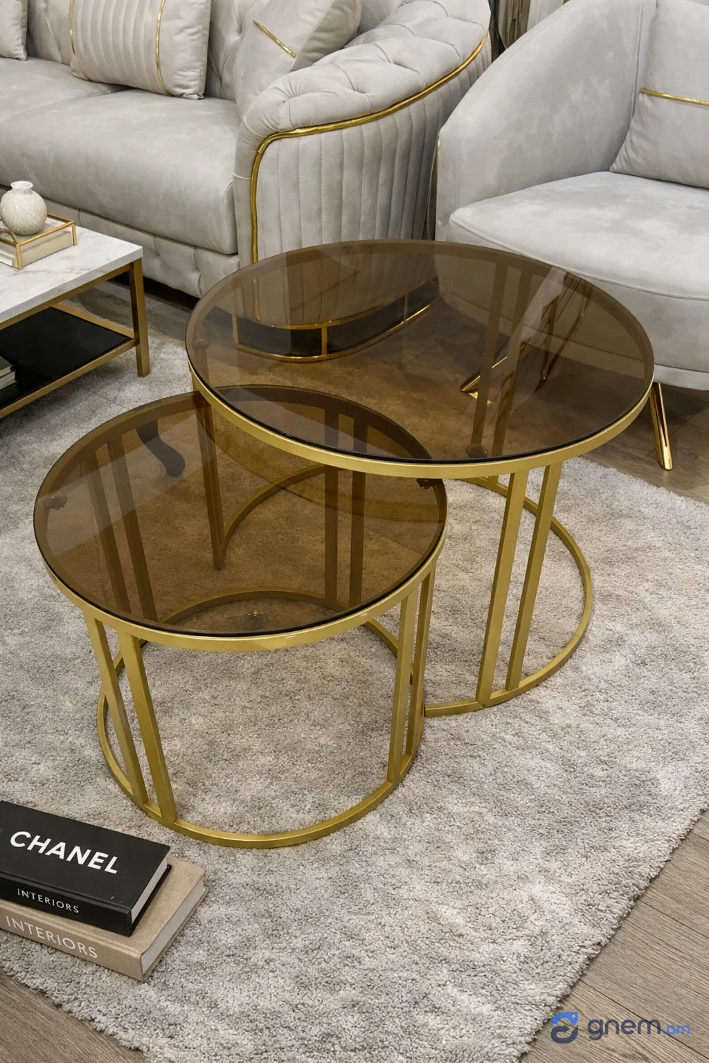 Luxe Loop Լրագրասեղան (հավաքածու 2 հատ) — Listing #78